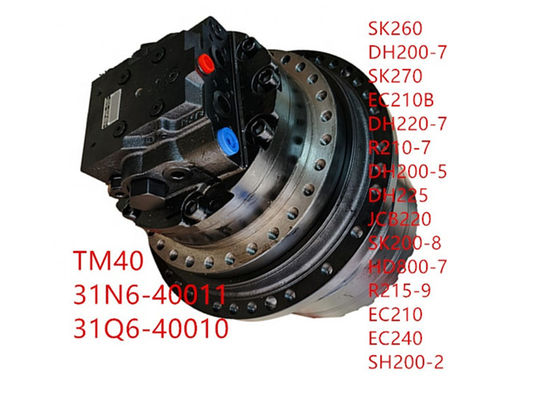건설 기계는 R210lc-7 R210-7 말단 전동 장치 GM40 TM40 굴삭기 왕복거리 모터 조립을 분할합니다