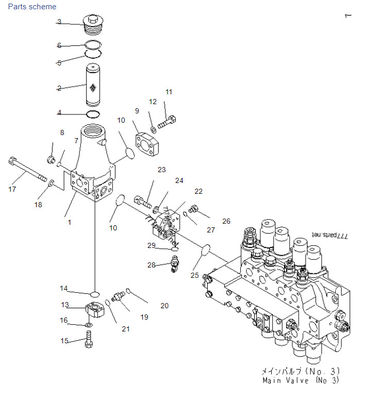 Komatsu PC1250SP-7 21N-62-31201 21N-62-31221 21N-62-31230 OEM 굴삭기 유압 밸브